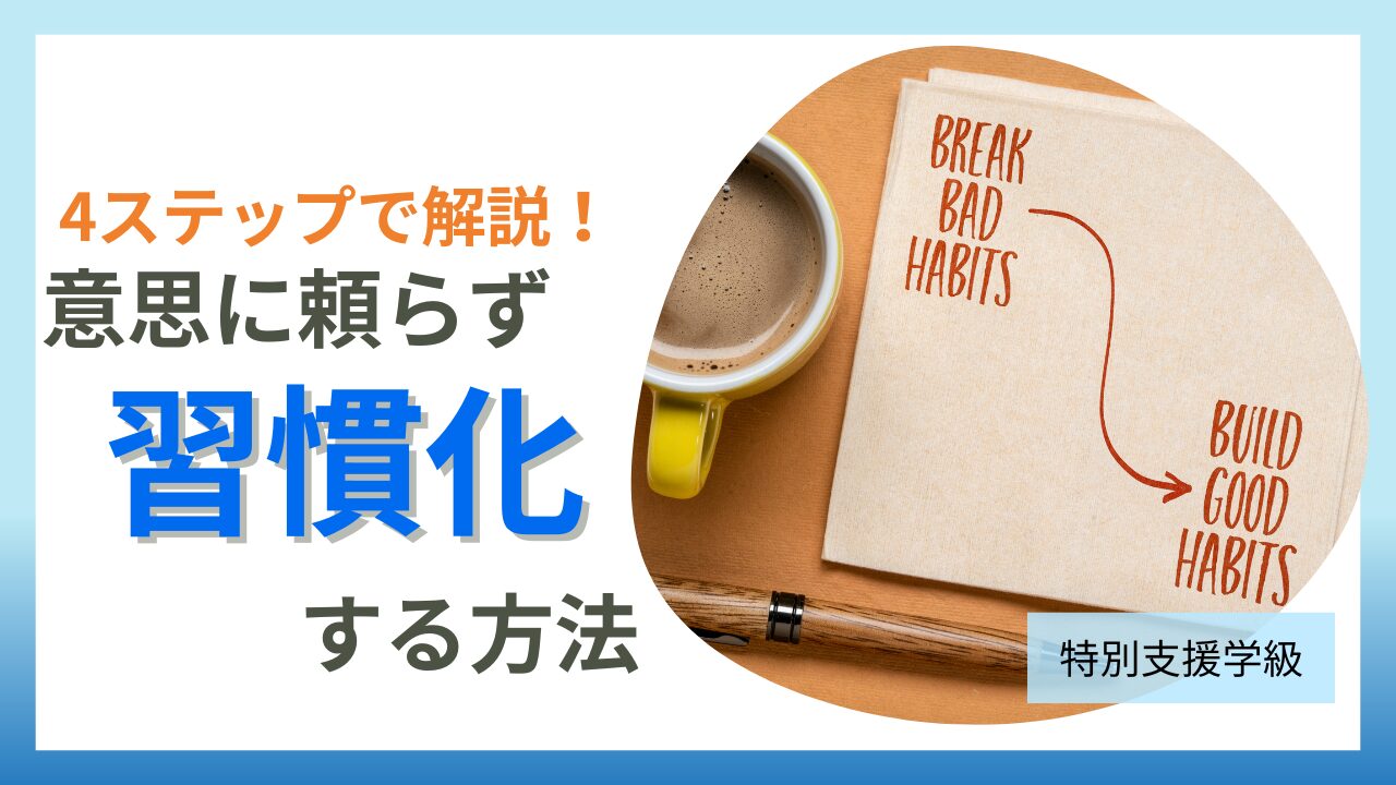 「習慣が１０割」意志に頼らず習慣化するための４ステップのアイキャッチ