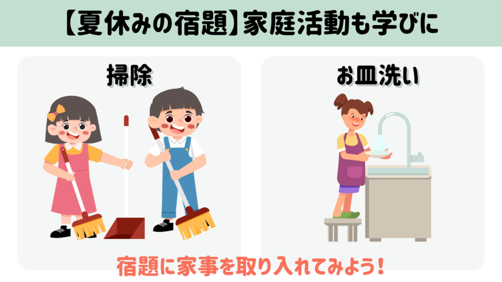 夏休みの宿題どうしてる?】「封筒セット」と家庭での生活力アップの工夫
宿題に家庭活動を取り入れる