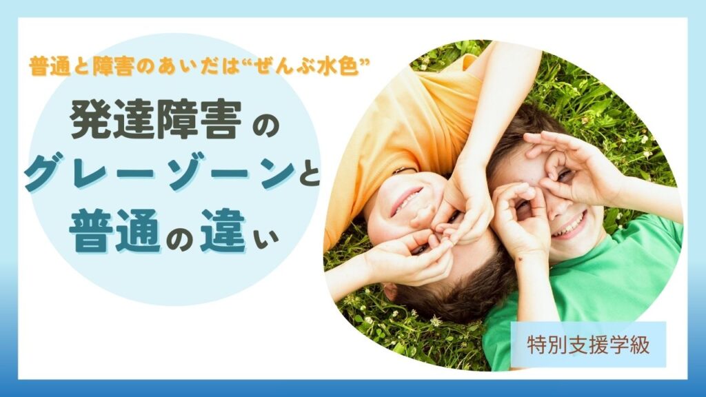 ブログ教員コンパス「【保存版】発達障害のグレーゾーンと普通の違い｜境界線を“水色の比喩”でやさしく解説」