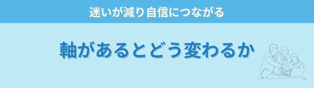 特別支援学級担任の「教師の軸」とは？ブレない指導の作り方と実践ステップの「軸があるとどう変わるか」の画像