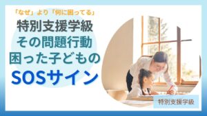 ブログ教員コンパス「特別支援学級の問題行動は「子どものSOS」｜他害やパニックへの対応を元教員が解説」のアイキャッチ画像