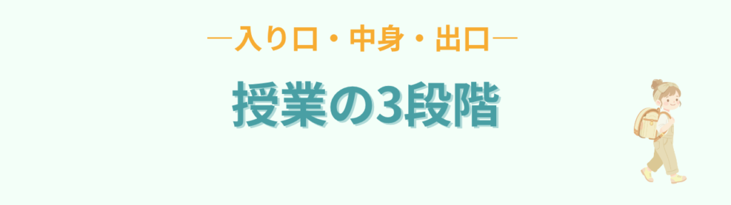 特別支援学級 授業設計 入り口 中身 出口