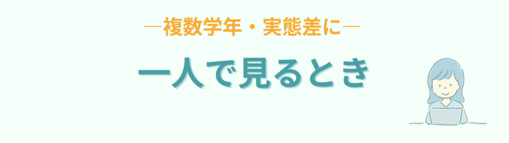 特別支援学級 複数学年 一人で見る