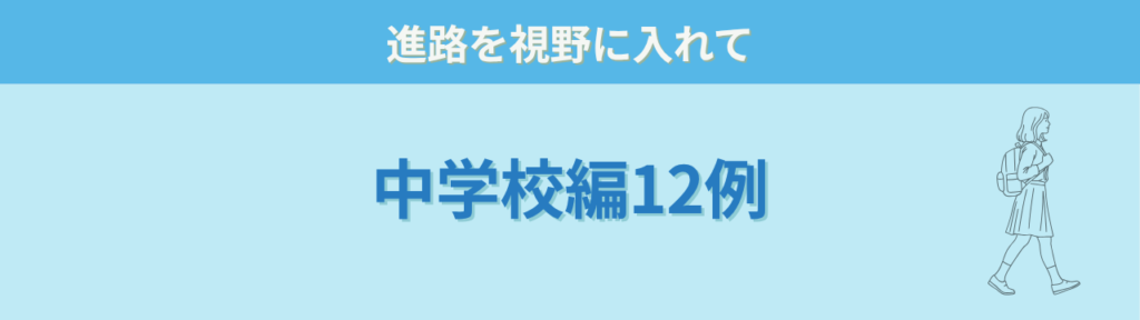 個別の教育支援計画 記入例 中学校編 進路