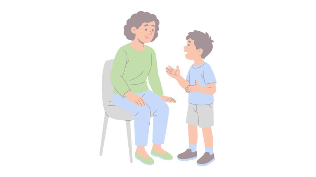 癇癪をわがままではなくSOSとして子どもの話を聞く大人